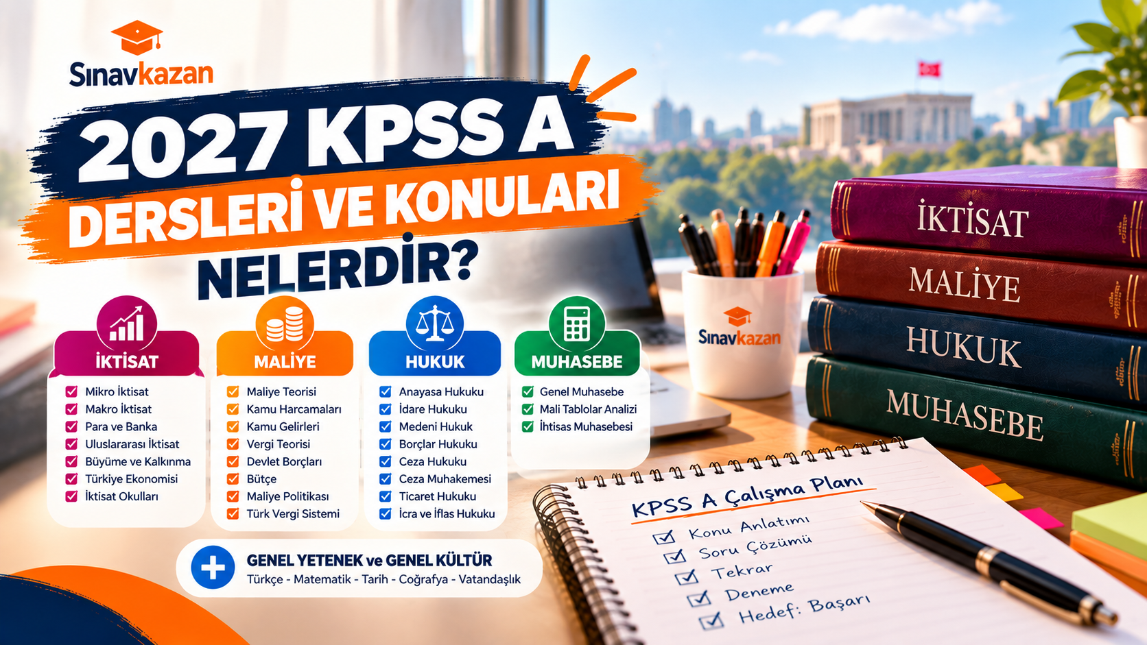 2027 KPSS A Grubu Dersleri ve Konuları Nelerdir?