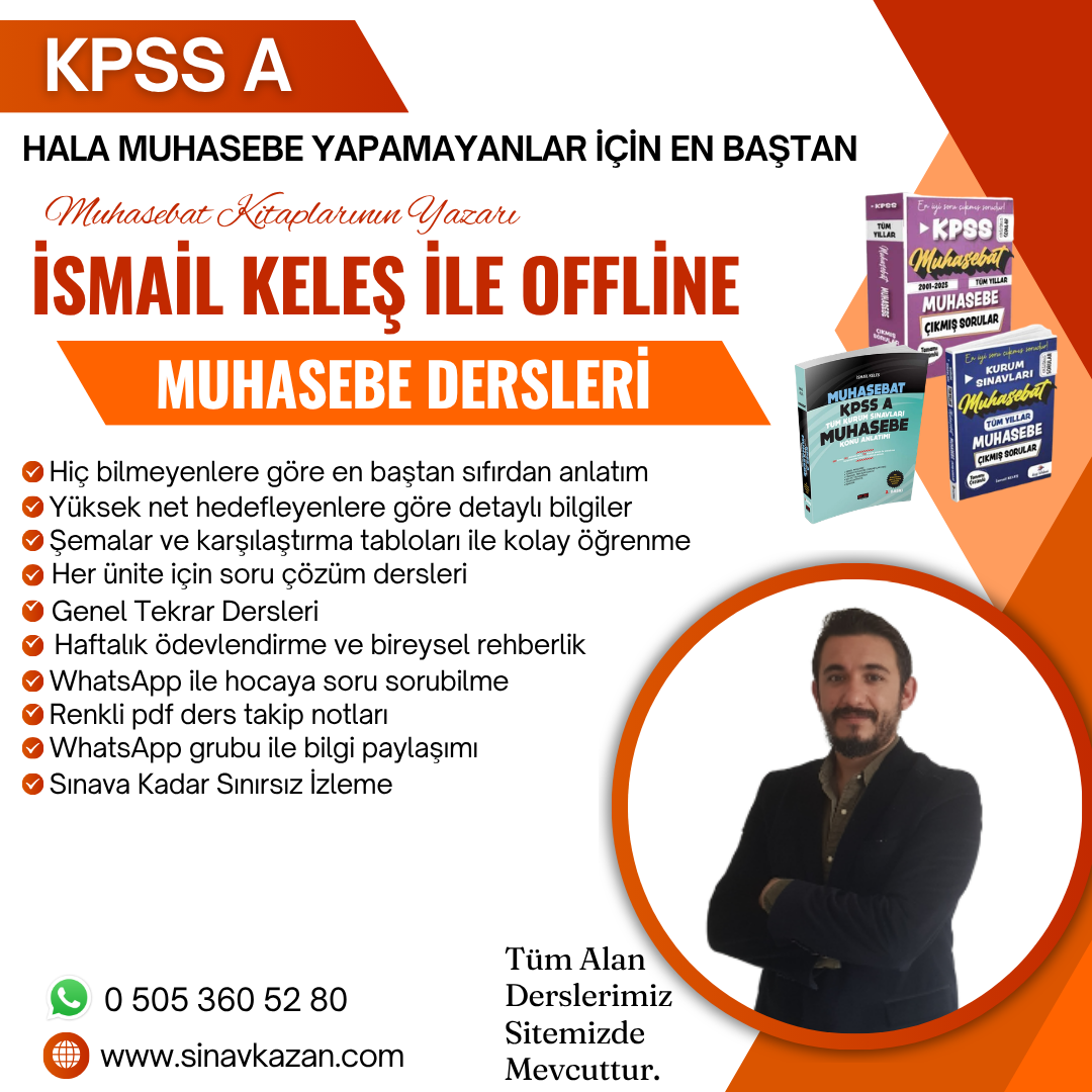 İSMAİL KELEŞ İLE OFFLİNE MUHASEBE DERSLERİ 2027