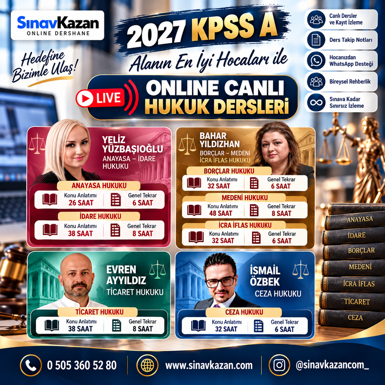 2027 TÜM HUKUK ONLİNE DERSLER